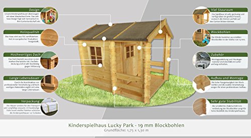 Kinderspielhaus-175-x-130-Meter-aus-19mm-Blockbohlen-Kinder-Gartenhaus-Kinderspielhaus-Kinderhaus-Spielhaus-Holz-inkl-Dachpappe-und-Fuboden-0-0