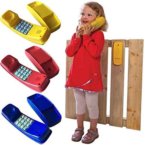 Spieltelefon Kinder Telefon rot für Spielhaus Spielturm Spielzeug Kletterturm 
