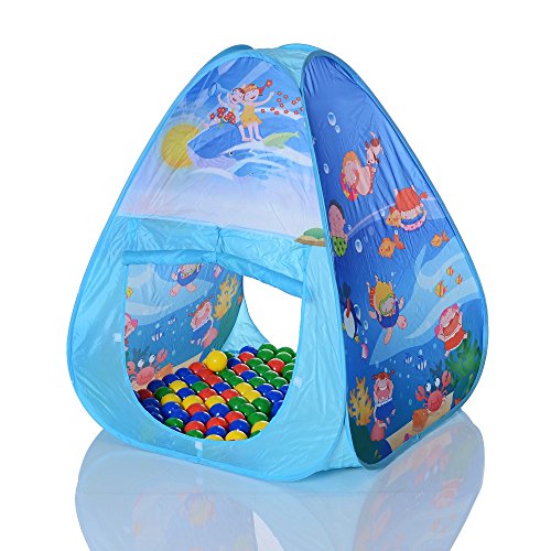 LCP-KIDS-Pop-Up-Spielzelt-Ocean-Pyramide-als-Kinder-Spielhaus-und-Bllebad-mit-100-Bllen-0-0